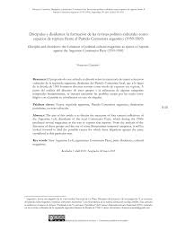 Cuentoterapia, es una disciplina que une los conocimientos de múltiples ramas del saber. Discipulos Y Disidentes La Formacion De Las Revistas Politico Culturales Como Espacios De Ruptura Frente Al Partido Comunista Argentino 1959 1969 Tema Nauchnoj Stati Po Istorii I Arheologii Chitajte Besplatno Tekst Nauchno Issledovatelskoj Raboty