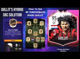 Here's how to complete the moments iniesta sbc in fifa 21, along with what we believe to be the best solution for the challenge. Gullits Hybrid Sbc Solution Easiest Possible Way Throwback Gullit Objectives Sbc Madfut 21