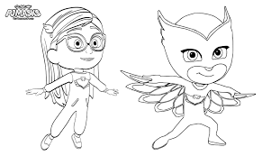 Dibujo de pijamas para colorear, imprimir o descargar. Dibujos De Pj Masks Para Colorear Imprime Gratis