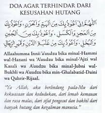 Doa Terhindar Dari Hutang Doa Kutipan Agama Allah