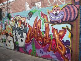 Alice In Wonderland Street Art In Melbourne Art Street Art Graffiti Art