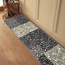 Thick felt padding and is backed with commercial grade peel and stick adhesive, making this an easy do it yourself project. Rubber Backed 20 X 59 Grey Animal Print Patchwork Runner Non Slip Rug Kitchen Dining Living Hallway Bathroom Pet Entry Rugs Ran2120 25 Lavorist Rugs On Carpet Stair Runner Rug Runner