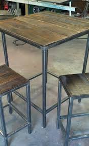 Rustic Industrial Bar Table Welded Furniture Metal Furniture Welding Projects