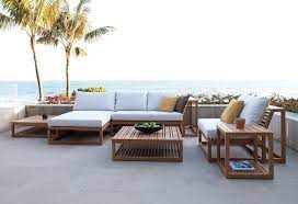 Maya Collection Teak Sectional Sofa Set Westminster Teak Teak Outdoor Furniture Outdoor Furniture Sets Modern Teak Outdoor Furniture