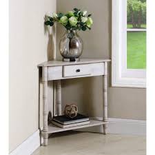 Copper Grove Iskar Corner Accent Table Cherry Brown Entry Table With Drawers Corner Accent Table Table