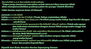 Zikir Harian Anjuran Imam Al Ghazali Anjuran Hidup