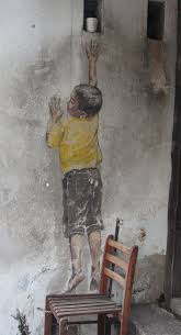 Boy On A Chair Penang Street Art Georgetown Malaysia Penang Street Art Art New Art