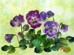 Chigirie Pansies Japanese Washi Paper Tearing Japanese Paper Art Japanese Art Scrapbook Art