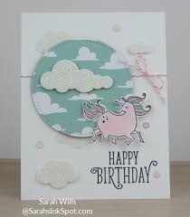 I love the color and the unicorn is all about shimmer, shine, and colors! It S A Magical Day For A Birthday Card Featuring A Cute Unicorn Sarahs Ink Spot