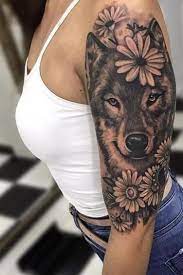 Pin On Wolf Tattoos For Females