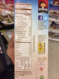 Quakers instant oatmeal has been my go to for breakfast for the past 2 weeks! Quaker Instant Oatmeal Original Calories Nutrition Analysis More Fooducate