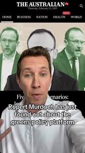 THE GREENS EXPOSED in the Australian newspaper ‼️, Rupert Murdoch’s paper  reveals horrifying Greens futures like bringing Dental into Medicare,  abolishing public school fees and making billionaires ...