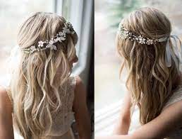 Wedding Flower Crown Beaded Bridal Hair Accessory Boho Beach Etsy Boho Wedding Hair Accessories Boho Wedding Hair Hair Accessories Boho