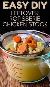 Easy Leftover Rotisserie Chicken Stock Recipe Leftover Rotisserie Chicken Stock Recipe Chicken Broth Recipes
