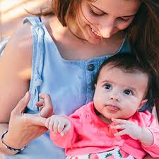 Starting at about 4 months, your baby's neck and head muscles strengthen rapidly, and he'll learn to raise and hold his head up while he's lying on his stomach. When Do Babies Sit Up Here S They Can Sit With Help And On Their Own