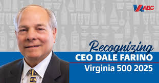 The editorial team of Virginia Business has named Virginia ABC CEO Dale  Farino to the Virginia 500 2025-26 Power List, which profiles Virginia's  500 most influential leaders across the state. This… |