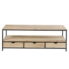 Mobile Tv In Abete Massello E Metallo Long Island Maisons Du Monde Tv Mobel Tv Lowboard Holz Long Island