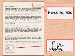Nanny cover letter examples that will make your best skills shine. 4 Ways To Write A Letter Of Recommendation For A Nanny Wikihow