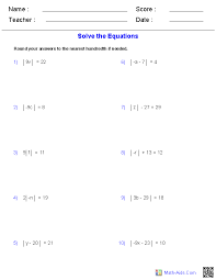 Show your steps and write your answer in the space provided. Algebra 2 Worksheets Equations And Inequalities Worksheets