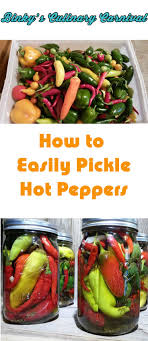 Make sure you're using a sanitized jar (or jars) for pickling the peppers. 15 Peppers Recipes Ideas Peppers Recipes Recipes Pickling Recipes