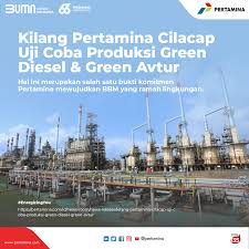 Di antaranya kilang balongan dan cilacap. Kilang Pertamina Cilacap Uji Coba Produksi Green Diesel Green Avtur Pertamina