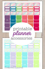 Pretty Printable Planner Accessories Personal Planners Planner Tabs Personal Planner Printable Planner