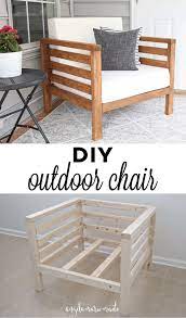 A custom chair is the piece of outdoor furniture that your patio needs the most. Diy Outdoor Chair Angela Marie Made
