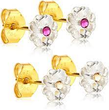 We did not find results for: Amazon Com Girl S Hypoallergenic 24k Gold Coated Earrings Stainless Steel 6mm Stud Earrings Pk Of 2 Clear Pink Clear Gold Jewelry
