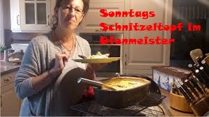 Sonntags Schnitzeltopf Aus Dem Ofenmeister Youtube Schnitzeltopf Schnitzel Pampered Chef