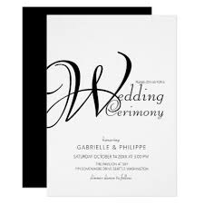 Black And White Invitation Card Elegant Script Modern Amp Minimal Black Amp White Invitation Wedding Invitations Marriag Simple Invitation Invitation Card Design Black White Invitation