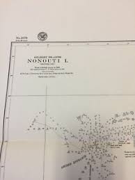 Details About Vintage Ww2 Era Nautical Chart Of South Pacific Ocean Gilbert Islands