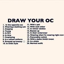 Image Result For What To Draw My Oc In Drawing Challenge Drawing Ideas List Oc Drawings