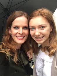 Isabella Blake-Thomas (young Zelena) with Bex