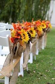 I Made These Aisle Decorations For Our October Wedding They Turned Out Beautiful I H Fall Wedding Diy Sunflower Wedding Decorations Wedding Aisle Decorations