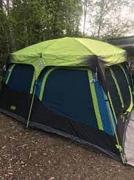 A comparable coleman® tent) so you can put the kids to bed early or sleep in past sunrise. 10 Person Dark Room Instant Cabin Tent With Rainfly Coleman