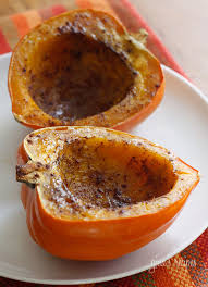 Roasted Acorn Squash With Brown Sugar Recipe Food Recipes Cooking Recipes