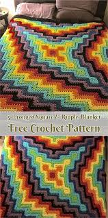 Dieser pinnwand folgen 148 nutzer auf pinterest. 3 Pronged Square Ripple Blanket Free Pattern Decke Hakeln Stricken Und Hakeln Hakeln Crochet