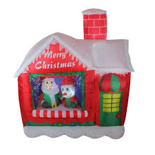 Check spelling or type a new query. Northlight 66 Pre Lit Red And White Inflatable Santa S Workshop Outdoor Christmas Yard Decor Target