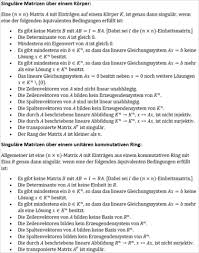 Es existiert aber nicht für jede quadratische matrix eine inverse matrix. Was Ist Eine Singulare Matrix Bzw Wann Ist Eine Matrix Singular Und Woran Erkennt Man Eine Singulare Matrix Schule Mathe Universitat