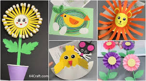 Simple art and craft ideas for kids. Creative Paper Craft Ideas For Kids Kids Art Craft