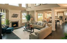 I Like How The Dining And Living Room Are Separated By A Half Wall Pass Through So Open Concept Kitchen Living Room Open Concept Dining Room Kitchen Concepts