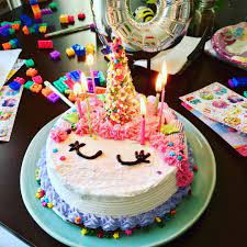 A Special Girl Turned 6 On Friday And I Turned A Predecorated Ice Cream Cake Into A Unicorn This Was Eas Easy Unicorn Cake Birthday Cake Kids Diy Unicorn Cake