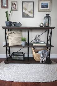 Slatted shelving unit will look great in any living area. Diy Industrial Shelves To Build