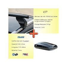 Pack Barres Totus Et Coffre Toit Universelle Pour Barres Longitudinales