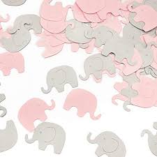 The possibilities are endless when it comes to baby shower décor. Pink Elephant Confetti Elephant Scatter Baby Shower Decoration Import It All