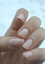 Neutral Snowflakes Christmas Nails Holiday Nails Winter Nails