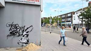 Acclaimed english graffiti artist and political activist, banksy, is known for combining his dark political humor and satirical wit with his unique and extraordinary stenciling technique to create powerful artworks that respond to current societal and political issues. Wryl0se4l 0gim