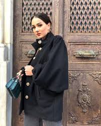 2020 Bayan Kaban Ve Kurk Modelleri Emekce Com Genel High Neck Dress Fashion Neck Dress