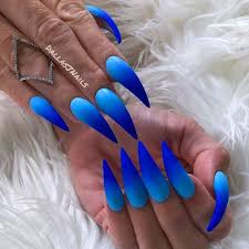 Sparkly navy nails, hand nail care products long aqua mineral nail care kit wherever nail care products singapore much how old is nail blue acrylic nails summer acrylic nails holographic nails acrylic neon blue nails blue chrome nails acrylic nail art blue coffin nails mint green. Fabulous Neon Colors Ombre Nails To Try Naildesignsjournal Com Ombre Nail Designs Blue Ombre Nails Blue Stiletto Nails