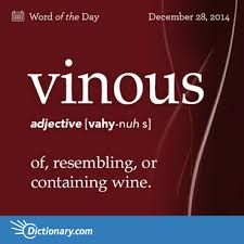Vinous Of Resembling Or Containing Wine Words Word Of The Day Wonderful Words